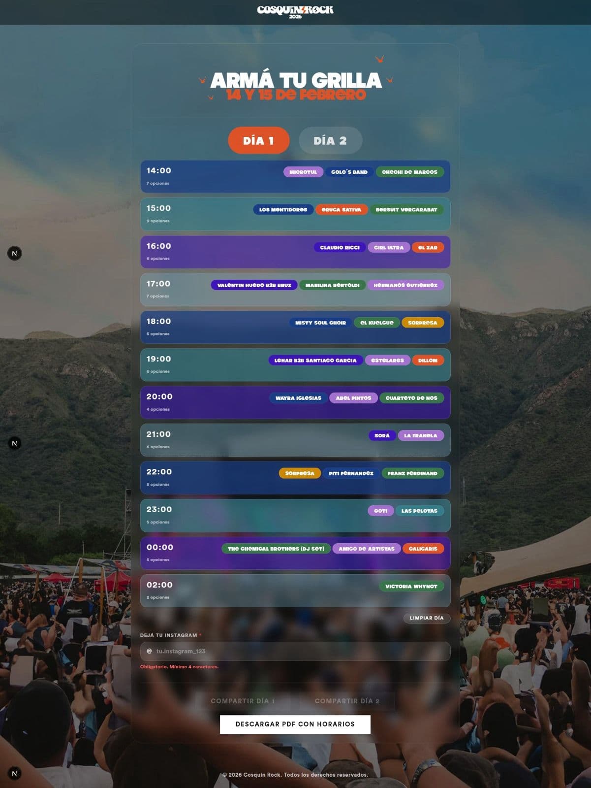 Mi Grilla — Cosquín Rock 2026